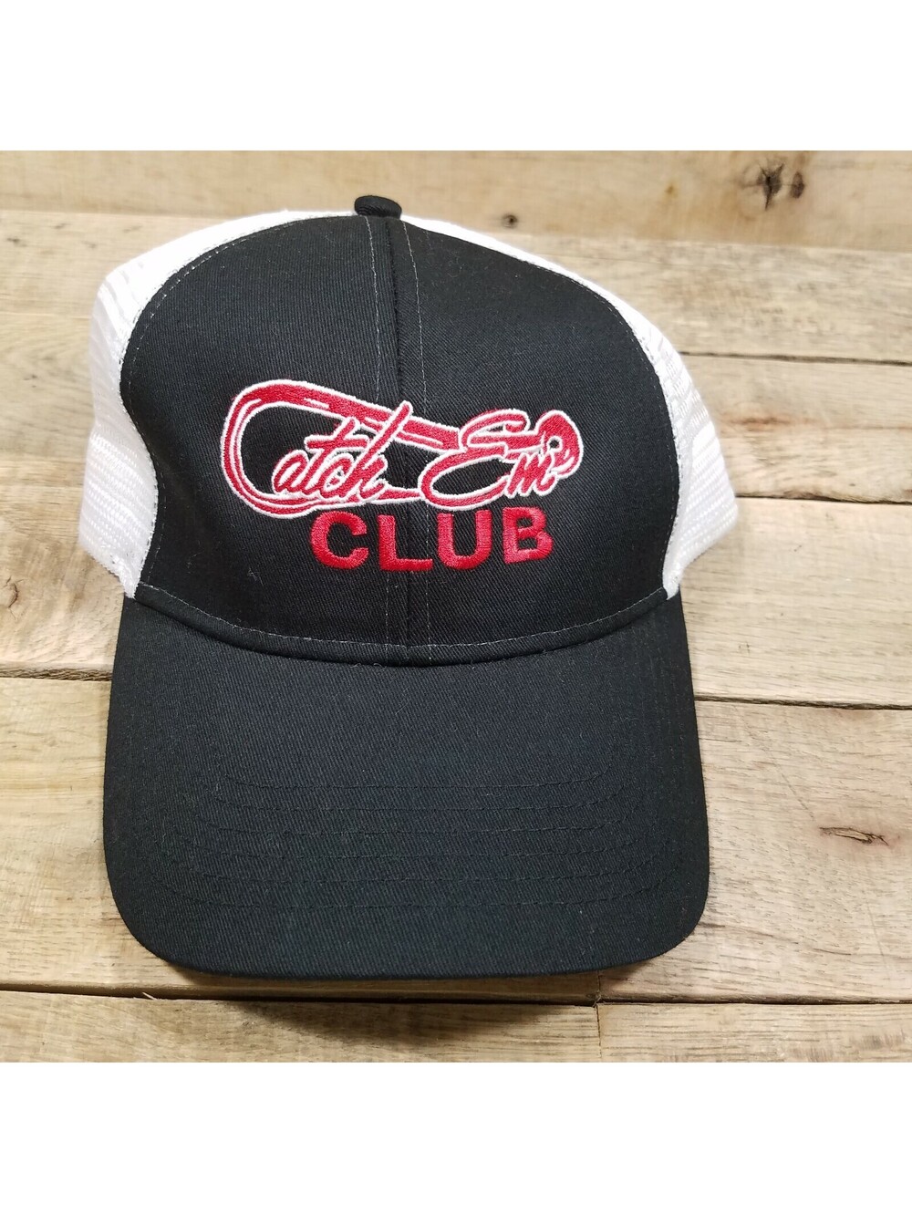 Catch Em Club Fishing Outdoors Baseball Cap Hat T4
